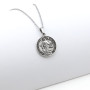 Collana con Croce in oro 18kt giallo e bianco