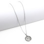 Collana con Croce in oro 18kt giallo e bianco