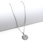 Collana con Croce in oro 18kt giallo e bianco