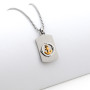 Zoppi Jewels|Collana uomo con targhetta ancora in acciaio