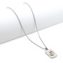 Zoppi Jewels|Collana uomo con targhetta ancora in acciaio