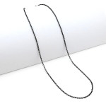 Zoppi jewels|Catenina a rolò 45 cm in acciaio nero|8,00 €