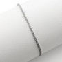 Tennis 1,3mm in argento con pietre bianche