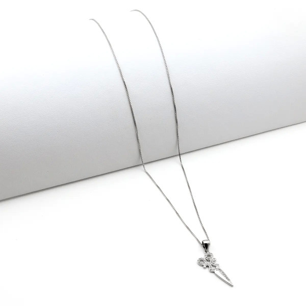 Zoppi Jewels|Collana con forbici in argento e pietre