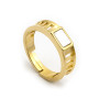 Zoppi Jewels|Anello uomo in argento dorato con Madreperla