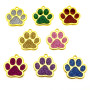 Zoppi Jewels|Medaglietta pets in acciaio oro e glitter vari colori