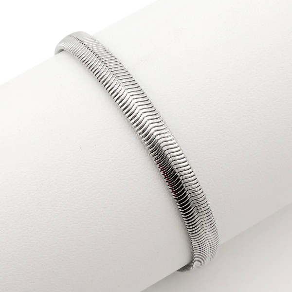 Zoppi Jewels:Bracciale a spina di pesce in acciaio:14,00 €