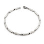 Girocollo a spina di pesce 45 cm in argento dorato
