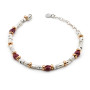 Zoppi Jewels|Bracciale in argento 925 con pepite rosa glitter