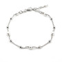 Bracciale con perle e pallini in argento