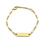Bracciale bimbo con targhetta in oro 18kt