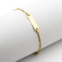 Bracciale bimbo con targhetta in oro 18kt
