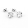 Zoppi Jewels:Orecchini punto luce in argento con zircone 7mm