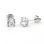 Zoppi Jewels:Orecchini punto luce in argento con zircone 7mm