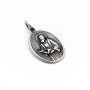 Collana con croce bicolore in acciaio nickel free