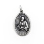 Collana con croce bicolore in acciaio nickel free