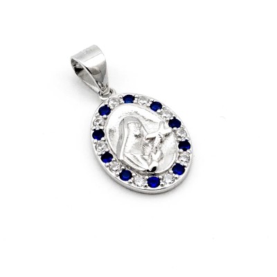 Zoppi jewels|Medaglia della vergine Maria in argento e pietre rosse|20,00 €