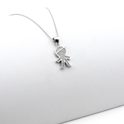 Bracciale rosario argento e perline