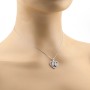 Zoppi Jewels:collana con cuore bebè a pavè di zirconi in argento:42,00 €