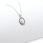 Zoppi Jewels|Collana con la Vergine Maria in argento e pietre blu