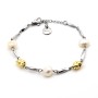Zoppi Jewels:Bracciale in acciaio con pepite e perle d'acqua dolce:25,00 €