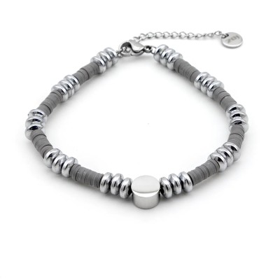 Zoppi jewels|Bracciale in acciaio con perle bianche e charm croce|24,00 €
