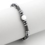 Zoppi Jewels:Bracciale Uomo in acciaio e argilla grigia:21,00 €
