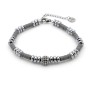Zoppi Jewels:Bracciale Uomo in acciaio e argilla grigia con sfera bianca:21,00 €