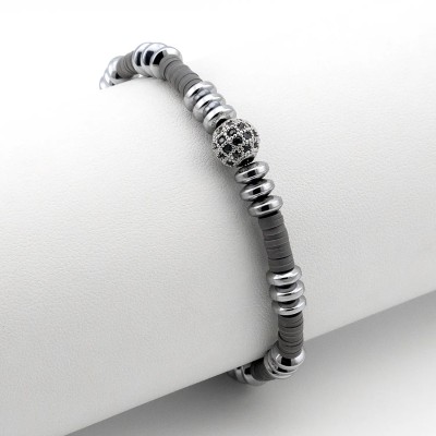 Zoppi jewels|Bracciale in acciaio con pietre occhio di tigre e charm croce|26,00 €