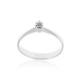 Anello solitario in argento con zircone naturale Ct. 0,05 28,00 € Anelli Donna