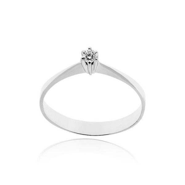 Zoppi jewels|Anello solitario in argento con zircone naturale Ct. 0,05|28,00 €