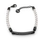 Zoppi Jewels:Bracciale in cuoio bianco con targhetta nera incisa "Life Goes On":30,00 €