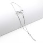 Zoppi Jewels|Bracciale due fili a Coda di Topo con Fiocco in Argento 925