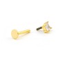 Zoppi Jewels|Piercing punto luce princess in argento dorato