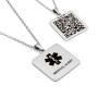 Zoppi Jewels:Collana targhetta medica per emergenze con QR code, lunga 45cm:40,00 €