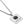Zoppi Jewels:Collana targhetta medica per emergenze con QR code, lunga 50cm:45,00 €