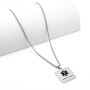 Zoppi Jewels:Collana targhetta medica per emergenze con QR code, lunga 50cm:45,00 €