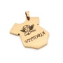 Zoppi Jewels|Medaglia nascita tutina con angelo custode personalizzata