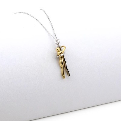 Collana abbraccio eterno in argento