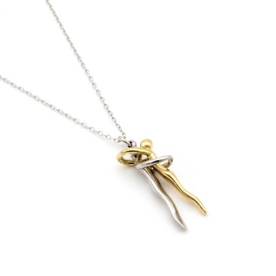 Collana abbraccio eterno in argento