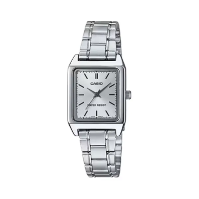 Orologio Casio donna classic collection con cassa rettangolare e cinturino in acciaio