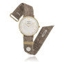 Zoppi Jewels|Orologio ricondizionato con polsino in lino marrone