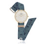 Zoppi Jewels|Orologio ricondizionato con polsino sartoriale fantasia blu