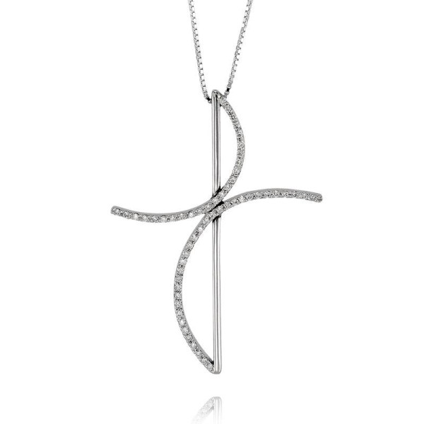 Zoppi Jewels|Croce oro e diamanti ct.0,43