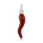 Zoppi Jewels|Cornicino in argento e smalto rosso h 2,6cm
