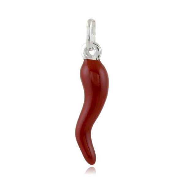 Zoppi Jewels|Cornicino in argento e smalto rosso h 2,6cm