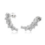 Zoppi Jewels:Orecchini curvi in argento e swarovski