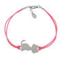 Bracciale con Gatto in argento e cordino rosa 28,00 € Happy Pets