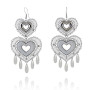 Orecchini Pendenti a cuore in bronzo argentato 69,00 € Promozioni